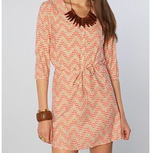 O' Neill shirt dress, swim cover, tie waist large